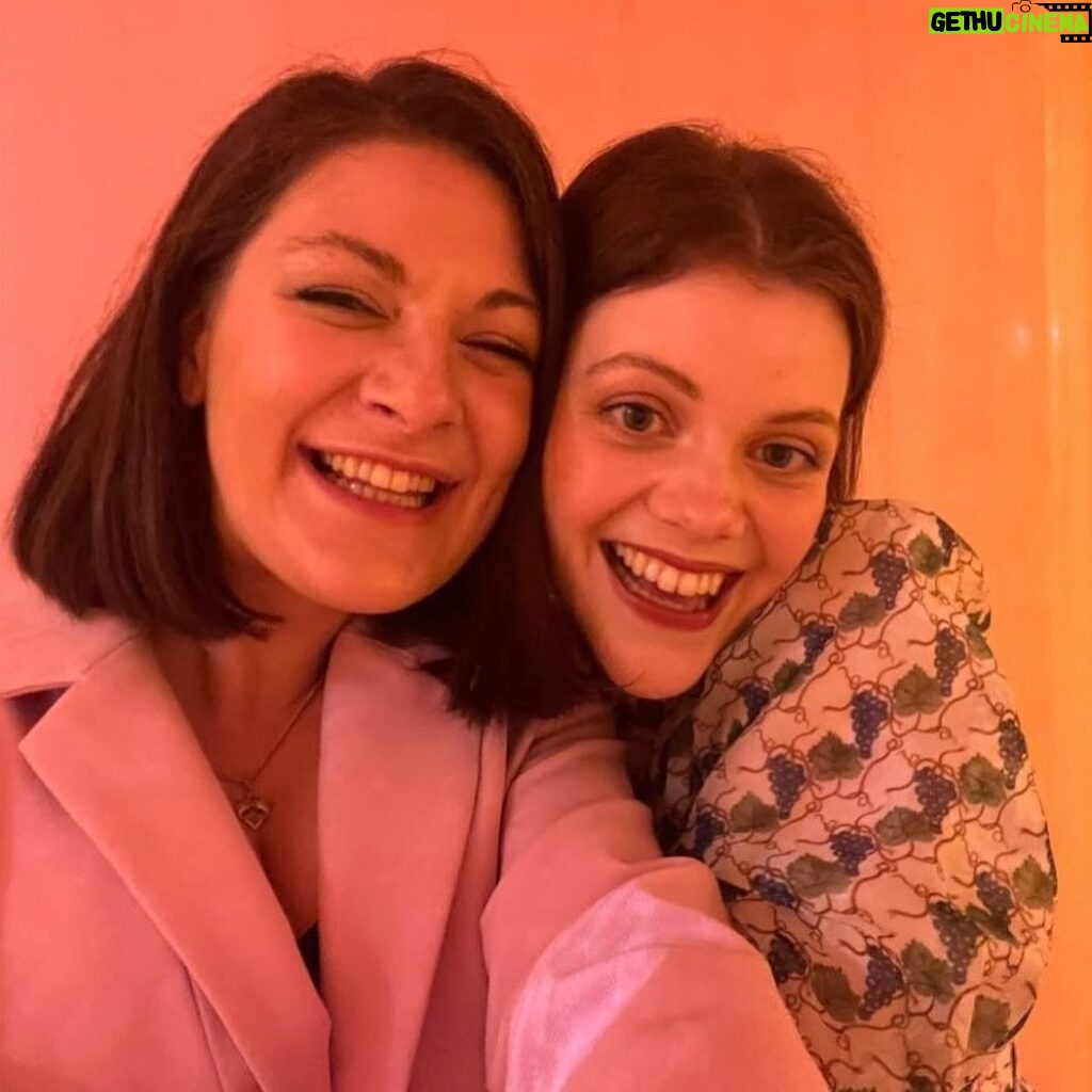 Georgie Henley Instagram - a very happy grape! completely joyous to celebrate female entrepreneurship and creativity with @veuveclicquot at their stunning exhibition Solaire Culture, bringing some much needed sunshine to London until the 6th June 🍇☀️🥂