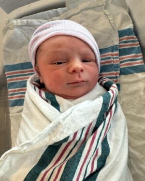 Georgina Bloomberg Instagram - One week since we welcomed this little guy into our family, and let him steal our hearts. Welcome to the world baby Sebastian. 💙 @j_water