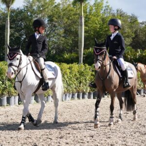 Georgina Bloomberg Instagram - The Itty Bitty jumpers have been a blast so far this season, with Viking and Jasper putting in some great rounds, and Ben O’Connor with our Nikita taking the win twice already. But the best part for these two best friends has by far been being able to do it all together. 💙(📷: @sportfot.photovideo). @ruthiemay20 @cianoconnor_official @thebreenteam @mwg330
