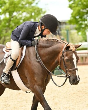 Georgina Bloomberg Instagram - The face of a boy who set a goal to work hard and ride his best all weekend, and was rewarded for doing just that with his all time high score of 91. 💪🏼💙🥇🐴 (📷: @selphoto327) @oldsalemfarmny @mwg330 @poniesandpalmsshowstablesllc
