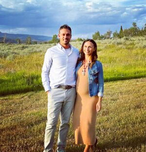 Georgina Bloomberg Instagram - Patiently waiting for our little cowboy 💙⛰️🤠🤰🏻