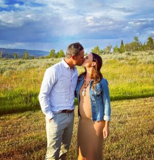 Georgina Bloomberg Instagram - Patiently waiting for our little cowboy 💙⛰️🤠🤰🏻