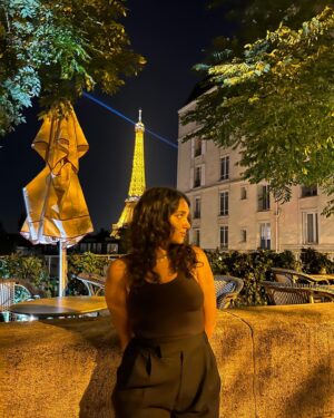 Geraldine Viswanathan Instagram - Emily…. you’re not the only one in Paris babe!!!!!