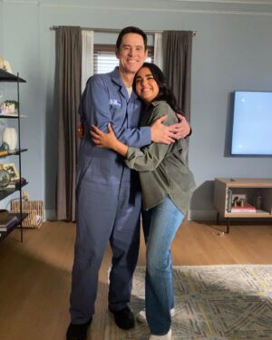 Geraldine Viswanathan Instagram - wait, why didn’t i post this? the super bowl was fully 3 weeks ago but anyway jim make me go bean mode!