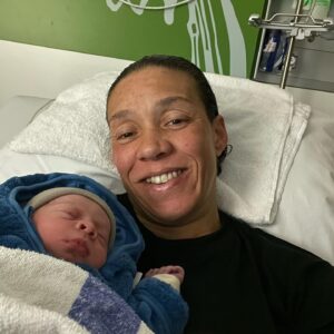 Germaine de Randamie Instagram - Blessed and so proud to introduce to the world 🌎 our little miracle our whole world our son “ Isaiah, Sam de Randamie💙🙏🏻🥰 born on March 20th at 03.01 hours in Utrecht, The Netherlands” @sam26692 #utrecht #netherlands #ufc #ufcfighter #mommies #mommy #blessed #mothersonlove #fitmommy
