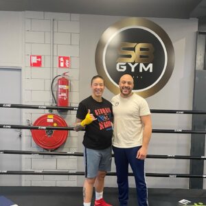 Germaine de Randamie Instagram - 11 weeks to go in my pregnancy so blessed to still be able to do what I love💙🙏🏻 happy, healthy and our little man is growing good. But the grind never stops💪 @saidelbadaouiofficial @sbgymnl #blessed #unstoppable #teamironlady #germainederandamie #mma #ufc #ufcfighter #fitmommy #fitdutchie #utrecht #netherlands #pregnant #babyboy