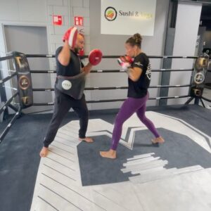 Germaine de Randamie Instagram - One of the best feelings in the world. Just stand your ground, bite down on your mouthpiece and let it go!!! “ BEAUTIFUL VIOLENCE” #teamironlady #germainederandamie #theironlady #ufc #ufcfighter #utrecht #netherlands @saidelbadaouiofficial #fitgirl #fitdutchie #dutchkickboxing #blessed #athlete
