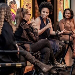 Gessica Généus Instagram - @donnakaranthewoman open @urbanzen  And Stephan Weiss studio for FREDA last Thursday and what a night that was …. Her love for Haïti and Haitien Art is so palpable… I’m forever grateful for this moment thank you for this intimate moment Donna. For being so generous and thoughtful 🖤🖤🖤… I will never forget that moment.  Forever grateful for you @ariouyou my soul sister who made this possible with Helen’s help. Forever grateful for @magalie.lw this film gave me the opportunity to have the amazing woman that you are in my life. 🖤🖤🖤 THANK YOU SO MUCH TO ALL WHO ATTEND THIS SPECIAL screening of FREDA !!!!! It was a family night with great human that we really love and admire. 📸 : by the great @vizionairvisuals