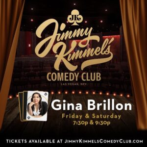 Gina Brillon Instagram - Repost from @kimmelscomedyclub
•
Tonight & Tomorrow come see @gbrillon @kimmelscomedyclub ! #jkcc #linqpromenade #lasvegas #cheerchoiceawards2024