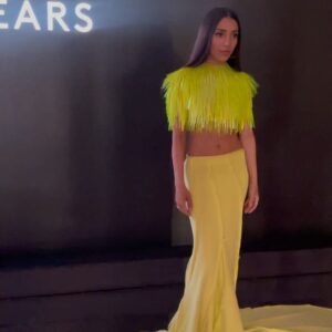 Gina Dirawi Instagram - Good ol’ hosting @dennizpopawards ! 
Thank you for having me and Thank you @mariabarsoum @sportmax for the vibezzzz🧜🏽‍♀️