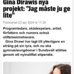 Gina Dirawi Instagram - Tack för den fina responsen angående @ginadirawifoundation ! Vi har redan fått in många ansökningar, men vi vill såklart ha in fler! Är du gymansieelev i Sundsvall och utövar något typ av konstnärligt arbete eller vill nominera en kompis, in på www.ginadirawifoundation.com och ansök till stipendiet idag❤️