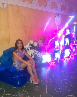 Gina Dirawi Instagram - Blue💙
@dennizpopawards 
@mariabarsoum