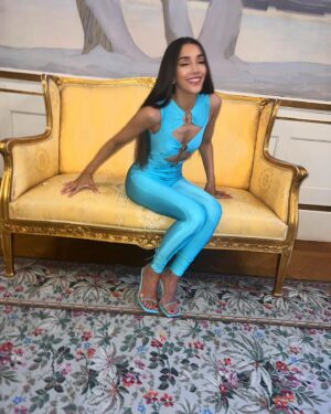 Gina Dirawi Instagram - Blue💙
@dennizpopawards 
@mariabarsoum