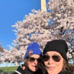Gina Gershon Instagram – Early morning brisk walk with my sister and the cherry blossoms- is seemed so hopeful….….#spring #seestors #washingtonmonument 🌸🌸🌸🌸🌸