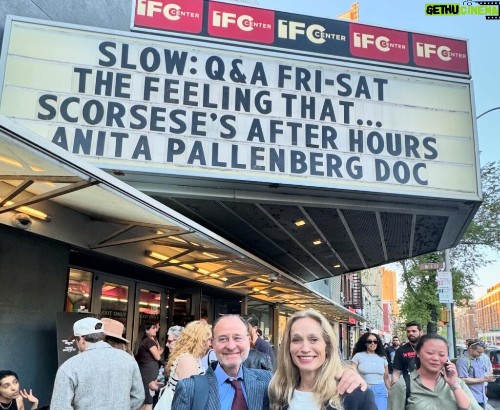 Gina Gershon Instagram - Between 2 Hot Super Talented Chicks….(sigh)….. it was my great pleasure and delight to moderate a discussion with @digitalbloom and @detective_zill for the opening of their wonderful documentary Catching Fire: the story of Anita Pallenberg its out! Go see it or find it on one of the many places ro rent- its a recapturing of a soul- a wild and inspired crazy not always glam life lived - #catchingfire #anitapallenberg @magnoliapics #congrats you@ladies dis a bang up fantastic job! #rockchicks