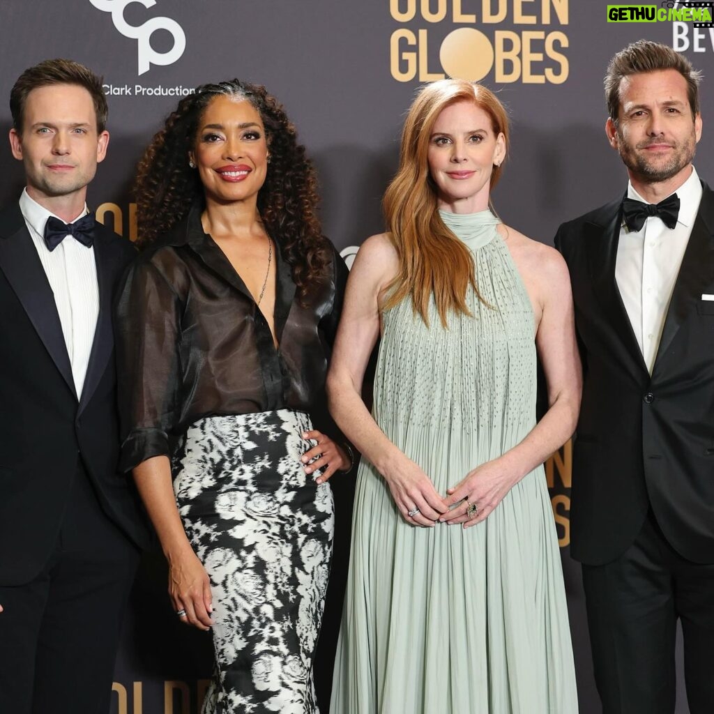Gina Torres Instagram - Last night’s #GoldenGlobes gave us the #Suits reunion we’ve all been waiting for! Swipe through to see the highlights. 🤩