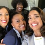Gina Torres Instagram - BIG #TBT I’m talking “Thuuuuurstay” Throwbacks!!! 🤣🤣🤣 Always had an AMAZING time with The Ladies each time I got to come on and play!!! What happens on the #ABlackLadySketchShow stays on #BLSS!😉🤫🤪 Can’t wait to see what ALL of you do next. Who can 🫵🏽 spot in these pics???? 😁 PS: Congratulations on the NAACP Image Awards noms!!!! 🙌🏽🙌🏽🙌🏽#BlackExcellence #GoodTimes