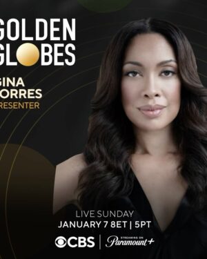 Gina Torres Instagram - Wait….I AM!?!? I’m presenting at the @GoldenGlobes ?? Holy Shiiiiieeeet!! What the f@&! am I going to wear?!? Does anything even fit after my holiday bender?? Is my #GlamSquad available?? These and other mysteries will reveal themselves Sunday January 7 at 8pm ET I 5pm PT airing live @CBS and streaming @ParamountPlus 🏆 #GoldenGlobes Wish me Luck 🍀