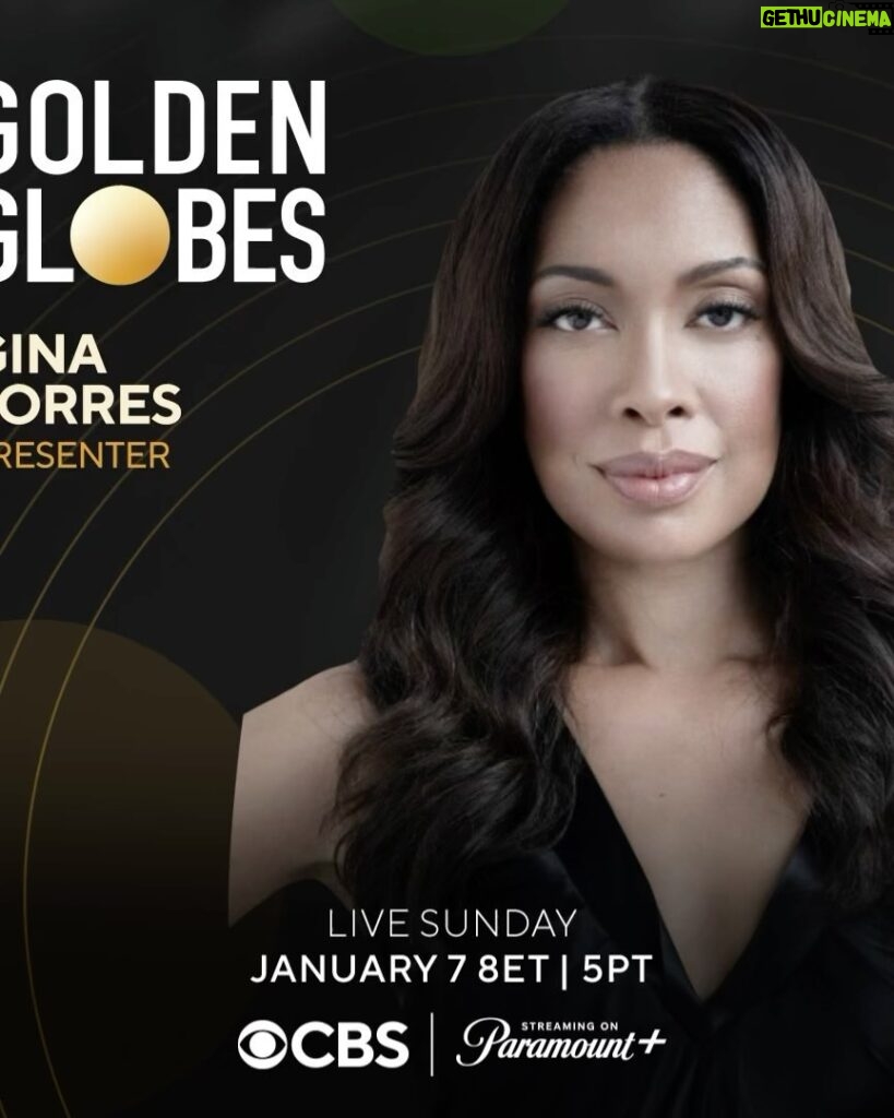Gina Torres Instagram - Wait….I AM!?!? I’m presenting at the @GoldenGlobes ?? Holy Shiiiiieeeet!! What the f@&! am I going to wear?!? Does anything even fit after my holiday bender?? Is my #GlamSquad available?? These and other mysteries will reveal themselves Sunday January 7 at 8pm ET I 5pm PT airing live @CBS and streaming @ParamountPlus 🏆 #GoldenGlobes Wish me Luck 🍀
