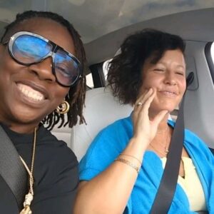 Gina Yashere Instagram - It was me & Ninja's 10th anniversary yesterday. She's great at organizing fun stuff for us to do, while I just turn up, so  I thought I'd surprise her with a custom song I had written with @songfinch, & see how long before she noticed it was about her...She didn't notice till the chorus 🤣
Fantastic song by @aahnyx. 
Think I outdid myself. She better not expect anything else from me for the next 10 years , I'M TAPPED 🤣

@lilkemandkayo looking totally unimpressed in the back. Kemi  on the floor sleeping thru the whole thing. 🤣