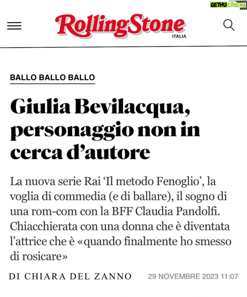 Giulia Bevilacqua Instagram - Su @rollingstoneitalia una chiacchiera davvero piacevole e divertente con la Del Zanno 😜❤️ (@kinechia non vedo l'ora di fare la prossima...) Per parlare del Metodo Fenoglio e di tanto altro. Grazie @kinechia @rollingstoneitalia @othersrl @vaneboz @la_sara_kane @mirkomorelliphoto @simonebelliagency @giulialuciani_mua @luigisiciliano86 @sandroparis