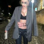 Giulia Elettra Gorietti Instagram - Last night dinner in Rome Bag @twentyfourhaitch Jewels @giuseppinafermigioielli 🩷 . . . . . . #dinner #rome #moonasianbar #nightout #actress #italian #german