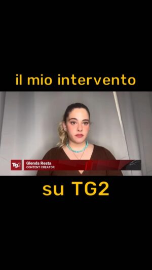 Glenda Resta Instagram - Un ringraziamento speciale va a TG2 per avermi dato questa grande possibilità! Era un pensiero che volevo condividere da tempo, grazie ancora💖