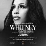 Glennis Grace Instagram - Dit concert gaat heel speciaal worden. Het is een eer om de prachtige hits van Whitney Houston te mogen zingen en te zien dat, na al die jaren, de liedjes nog zo ongelooflijk populair zijn! We gaan er een fantastische avond van maken op 6 oktober. Meer info & Tickets : www.whitneylive.nl Kaartverkoop start aanstaande dinsdag 10 uur