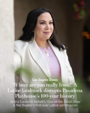 Gloria Calderón Kellett Instagram - Gloria Calderón Kellett says the title of her new play, “One of the Good Ones,” echoes hows she’s been received during her time as one of the few Latina showrunners in Hollywood.

“When I did #OneDayAtATime, all people were interested in talking about was my Latinidad,” says Calderón Kellett. “I’m happy to talk about it, because I love who I am and I’m proud of my parents and where they came from, but it’s all people wanted to talk about. And I would get it from both sides, from the white perspective and from the Latino perspective — this sort of zoo animal fascination with what it’s like to be a non-white-man telling stories.”

The world-premiere comedy is the first Latine commission in the 100-year history of the Tony-winning Pasadena Playhouse — a landmark worth celebrating, though sorely overdue for a Los Angeles theater company.

Read Calderón Kellett’s full interview with The Times’ at the link in @latimes_entertainment’s bio.

Credit @myung_chun; Jeff Lorch