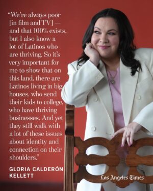 Gloria Calderón Kellett Instagram - Gloria Calderón Kellett says the title of her new play, “One of the Good Ones,” echoes hows she’s been received during her time as one of the few Latina showrunners in Hollywood.

“When I did #OneDayAtATime, all people were interested in talking about was my Latinidad,” says Calderón Kellett. “I’m happy to talk about it, because I love who I am and I’m proud of my parents and where they came from, but it’s all people wanted to talk about. And I would get it from both sides, from the white perspective and from the Latino perspective — this sort of zoo animal fascination with what it’s like to be a non-white-man telling stories.”

The world-premiere comedy is the first Latine commission in the 100-year history of the Tony-winning Pasadena Playhouse — a landmark worth celebrating, though sorely overdue for a Los Angeles theater company.

Read Calderón Kellett’s full interview with The Times’ at the link in @latimes_entertainment’s bio.

Credit @myung_chun; Jeff Lorch