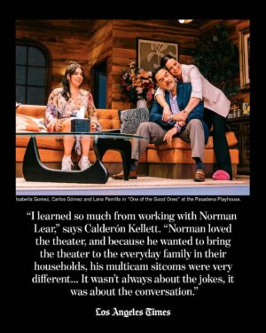 Gloria Calderón Kellett Instagram - Gloria Calderón Kellett says the title of her new play, “One of the Good Ones,” echoes hows she’s been received during her time as one of the few Latina showrunners in Hollywood.

“When I did #OneDayAtATime, all people were interested in talking about was my Latinidad,” says Calderón Kellett. “I’m happy to talk about it, because I love who I am and I’m proud of my parents and where they came from, but it’s all people wanted to talk about. And I would get it from both sides, from the white perspective and from the Latino perspective — this sort of zoo animal fascination with what it’s like to be a non-white-man telling stories.”

The world-premiere comedy is the first Latine commission in the 100-year history of the Tony-winning Pasadena Playhouse — a landmark worth celebrating, though sorely overdue for a Los Angeles theater company.

Read Calderón Kellett’s full interview with The Times’ at the link in @latimes_entertainment’s bio.

Credit @myung_chun; Jeff Lorch