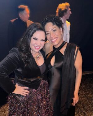 Gloria Calderón Kellett Instagram - Incredible night at the Emmy's and Governors Ball – my favorite Emmy's yet! Reconnecting with old friends and forging new connections has left me truly inspired to create even more! 🌟 #EmmysNight 
Skirt & Shoes: @shopburu 
Velvet bolero & necklace: vintage
Earrings: @melindamaria_jewelry 
Glam & styling: me with the consultation of @indiadebeaufort & @lillianavazquez ❤️