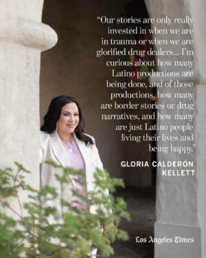 Gloria Calderón Kellett Instagram - Gloria Calderón Kellett says the title of her new play, “One of the Good Ones,” echoes hows she’s been received during her time as one of the few Latina showrunners in Hollywood.

“When I did #OneDayAtATime, all people were interested in talking about was my Latinidad,” says Calderón Kellett. “I’m happy to talk about it, because I love who I am and I’m proud of my parents and where they came from, but it’s all people wanted to talk about. And I would get it from both sides, from the white perspective and from the Latino perspective — this sort of zoo animal fascination with what it’s like to be a non-white-man telling stories.”

The world-premiere comedy is the first Latine commission in the 100-year history of the Tony-winning Pasadena Playhouse — a landmark worth celebrating, though sorely overdue for a Los Angeles theater company.

Read Calderón Kellett’s full interview with The Times’ at the link in @latimes_entertainment’s bio.

Credit @myung_chun; Jeff Lorch