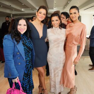 Gloria Calderón Kellett Instagram - Thank you @arianadebose for hosting this beautiful event celebrating our wonderful @evalongoria - we will NEVER get tired of singing her praises cause she deserves them all! And thank you for a morning of community and connection!

Dress: @dvf 
Blazer: @veronicabeard 
Jewels: @melindamaria_jewelry 
Purse: @milly 
Styling & glam: Me

Location: Mandarin Oriental Residences Beverly Hills @mo_residencesbeverlyhills @shvo