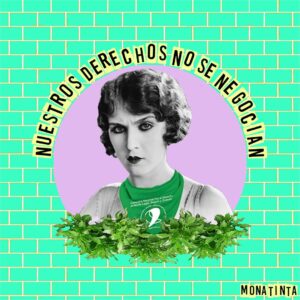 Gloria Carrá Instagram - 8M No se Felícita. Se lucha.💚

@monatinta 🙏🏻💚