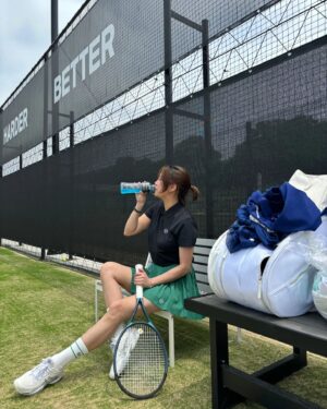 Go Eun-ah Instagram - 은아는 테니스중 🎾 

#테니스 #테린이 🌱