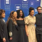 Golda Rosheuvel Instagram - About last night…. @humanrightscampaign Gave us a night to remember! Reunited with @jbayleaf ❤️ The Giants in the room. The women who have shaped my life and soooo many others. @shondarhimes @hrcpresident @therealdebbieallen @lenawaithe @phyliciarashad @dgcomedy We see you. We Thank you. #lgbtq community #allyship