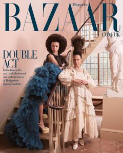 Golda Rosheuvel Instagram - Cover shoot for @bazaaruk with @india_amarteifio ❤️ Queen Charlotte a Bridgerton Story is now out on @netflix @netflixuk Wearing @simonerocha_ EIC lydiasmag Photography @lucbraquet Styling @mirandaalmond Creative Director @tom_houseofusher Fashion Director @avrilmair Picture Director @izzyparrylewis Talent Director @lottielumsden Talent Editor @olivia__blair Makeup @kennethsohmakeup Hair @dionnesmithofficial Interview @charlotteabrook Prop Stylist @vicente_ben_design Picture Researcher @_abiihollister Fashion Assistant @crystallecox Location @historicroyalpalaces @kewgardens #queencharlotte @bridgertonnetflix #goldarosheuvel