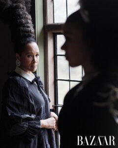 Golda Rosheuvel Instagram - Cover shoot for @bazaaruk with @india_amarteifio ❤️ Queen Charlotte a Bridgerton Story is now out on @netflix @netflixuk Wearing @simonerocha_ EIC lydiasmag Photography @lucbraquet Styling @mirandaalmond Creative Director @tom_houseofusher Fashion Director @avrilmair Picture Director @izzyparrylewis Talent Director @lottielumsden Talent Editor @olivia__blair Makeup @kennethsohmakeup Hair @dionnesmithofficial Interview @charlotteabrook Prop Stylist @vicente_ben_design Picture Researcher @_abiihollister Fashion Assistant @crystallecox Location @historicroyalpalaces @kewgardens #queencharlotte @bridgertonnetflix #goldarosheuvel