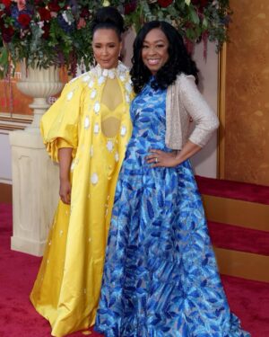 Golda Rosheuvel Instagram - Queen Charlotte LA Premier! 

Congratulations to everyone who worked to make This happen. @netflixuk @netflix what a wonderful night. 

The team came to slay!

Styled by : @jasonrembert 
Hair: @dionnesmithhair 
Makeup: @adamburrell 

Wearing: @stephanerolland_paris ❤️

#goldarosheuvel #queencharlotte #premiere #la