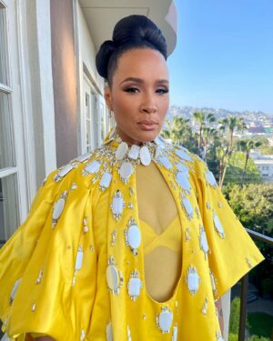 Golda Rosheuvel Instagram - Queen Charlotte LA Premier! 

Congratulations to everyone who worked to make This happen. @netflixuk @netflix what a wonderful night. 

The team came to slay!

Styled by : @jasonrembert 
Hair: @dionnesmithhair 
Makeup: @adamburrell 

Wearing: @stephanerolland_paris ❤️

#goldarosheuvel #queencharlotte #premiere #la