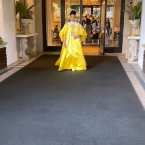 Golda Rosheuvel Instagram - Queen Charlotte LA Premier! 

Congratulations to everyone who worked to make This happen. @netflixuk @netflix what a wonderful night. 

The team came to slay!

Styled by : @jasonrembert 
Hair: @dionnesmithhair 
Makeup: @adamburrell 

Wearing: @stephanerolland_paris ❤️

#goldarosheuvel #queencharlotte #premiere #la