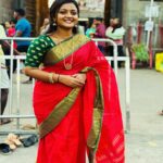 Gomathi Priya Instagram - My first ever Pongal celebration in Chennai My longtime wish to #kapaleeshwarartemple Special love to @shanthinimathivanan We do not remember days, we remember moments. #wellspent #devotional #vibes #moments #memories #blessed #temple #god #pongal #celebration #kapaleeshwarartemple #shivan #amman #shanthini #gomathipriya #priyabalakumaran #priyabalakumaran_gp #gp #nothingbutpriya #mylapore #filtercoffee #kovil #kovilprasadham #traditional #sareelove #red #green #2024 Saree @clothingstorebymithra Bangles @adee_bangles