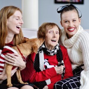 Gracie Dzienny Instagram - Today we say goodbye to our incredible Grandma Una. It’s difficult to imagine a world without my little Irish good luck charm. A world absent of her Una-isms and love of small beautiful things. She had a strength that filled me with such pride. She was the most loving, the most generous, and just the most fabulous. I can’t believe that I got to call her mine and will love her “mieces to pieces” forever and always. ☘️