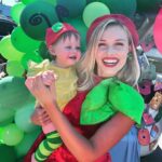 Gracie Dzienny Instagram - On Sunday… the very hungry caterpillar ate through a whole bowl of candy 🐛🍉🍓 Thank you @bigsundayorg for organizing such a fantastic event! Its always such a treat 🍭