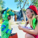 Gracie Dzienny Instagram - On Sunday… the very hungry caterpillar ate through a whole bowl of candy 🐛🍉🍓 Thank you @bigsundayorg for organizing such a fantastic event! Its always such a treat 🍭