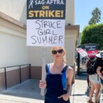 Greer Grammer Instagram - Strike Girl Diaries: Day 1. I’ve been a @sagaftra member for 10 years and I can honestly say I have never felt more proud to be a member of this union than I did today. (I’ve also never been prouder of myself for being quoted on @overheardla today 💁🏼‍♀️) (thanks to @chatflintpt for submitting) Strike Girl Summer starts now. Let’s give ‘em hell 😎🪧💪🏻 #sagaftrastrong #unionstrong
