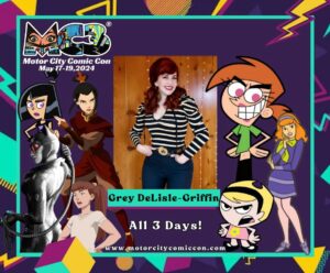 Grey DeLisle Instagram - See you soon #detroit !!!! #motorcitycomiccon @motcitycomiccon #azula #atla #agnikai #avatarthelastairbender #fairlyoddparents #invincible