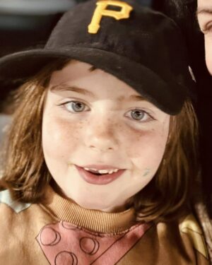 Grey DeLisle Instagram - Posie’s daddy got her a #pittsburghpirates hat to match his and she never takes it off! So sweet!