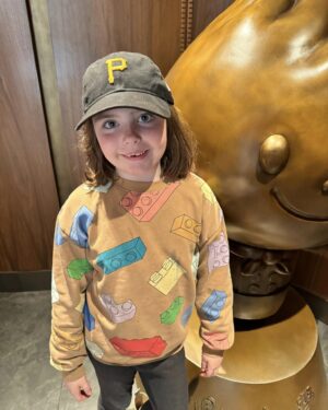 Grey DeLisle Instagram - Posie’s daddy got her a #pittsburghpirates hat to match his and she never takes it off! So sweet!